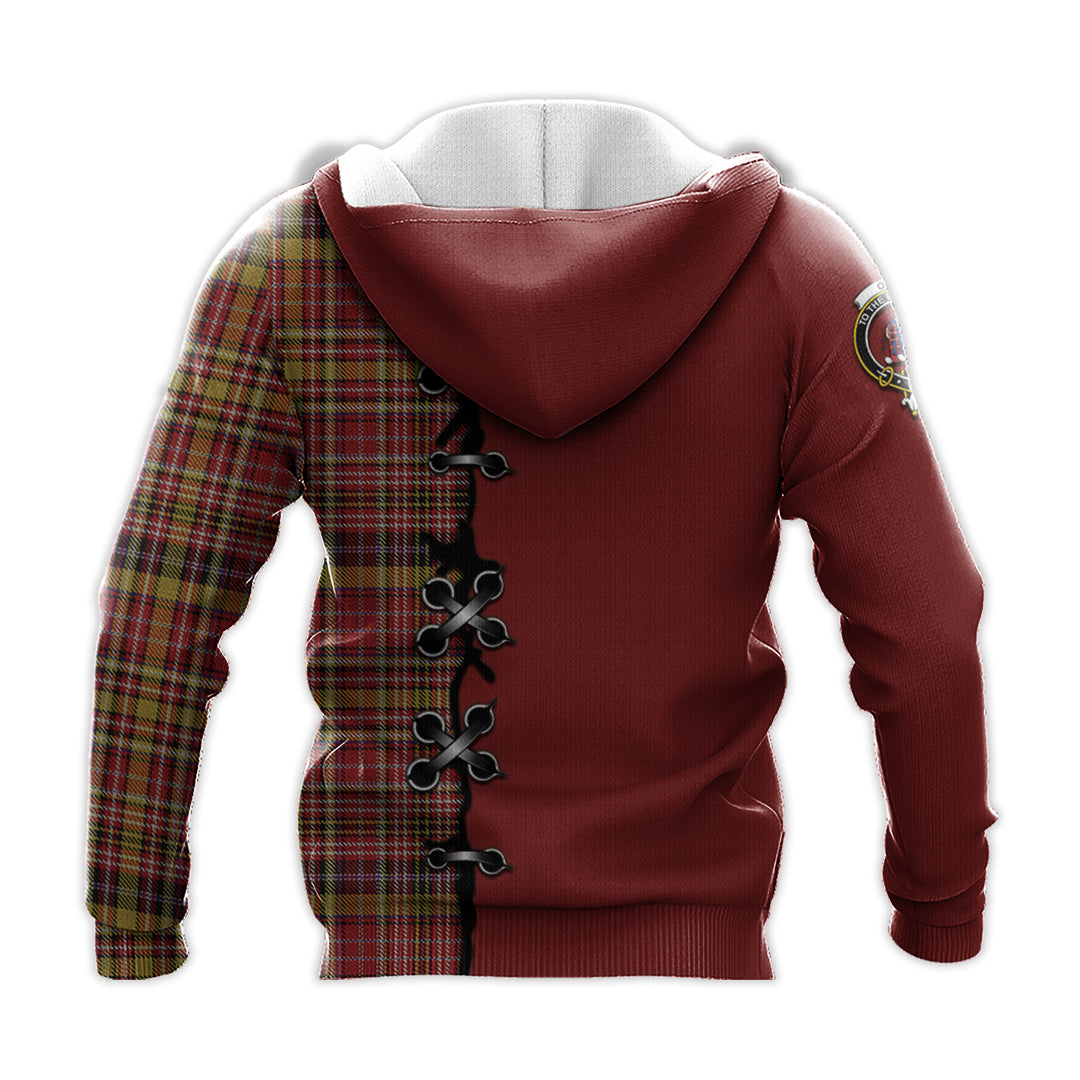 Ogilvie (Ogilvy) of Strathallan Tartan Hoodie - Lion Rampant And Celtic Thistle Style