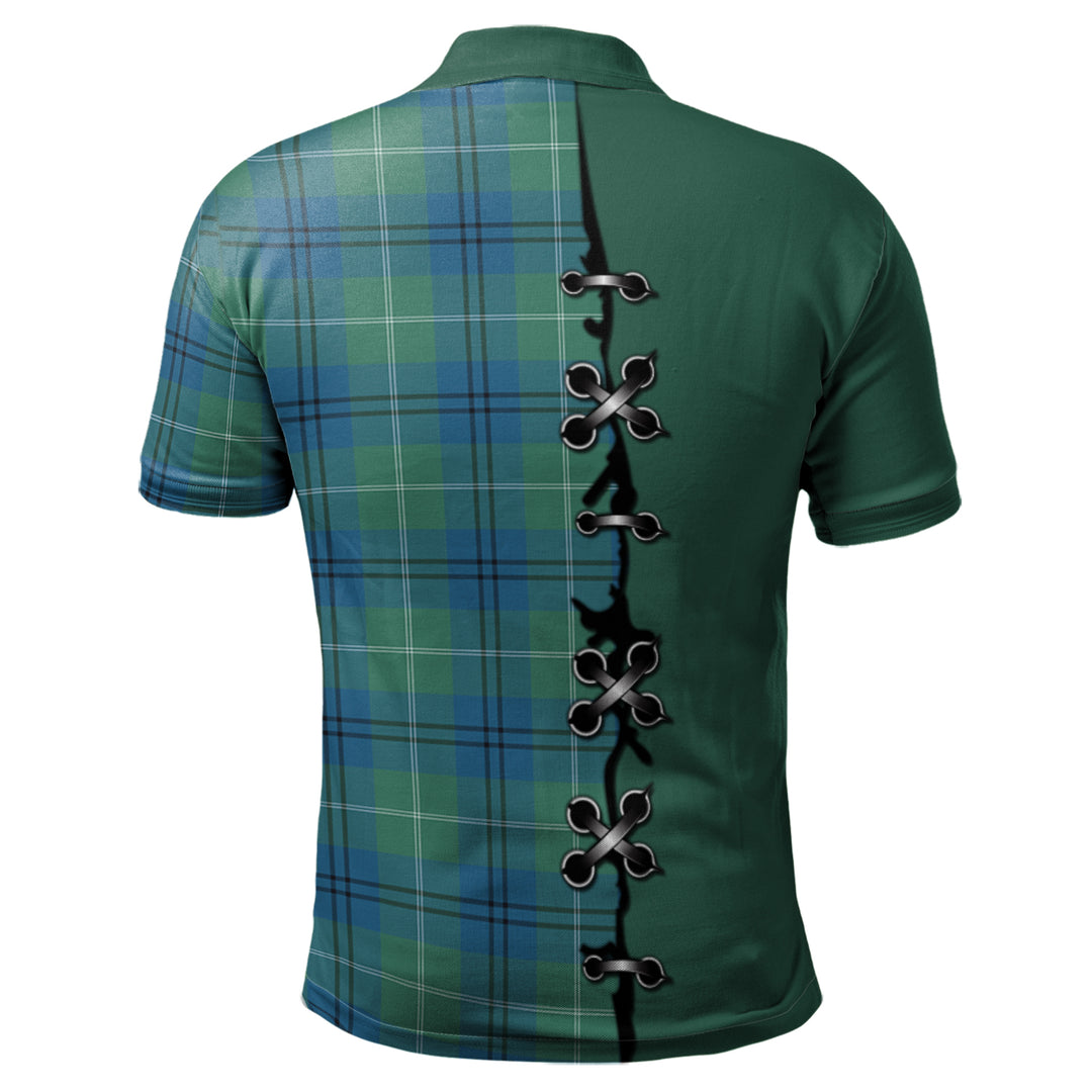 Oliphant Ancient Tartan Polo Shirt - Lion Rampant And Celtic Thistle Style