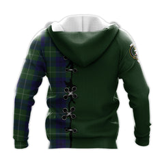 Oliphant Modern Tartan Hoodie - Lion Rampant And Celtic Thistle Style