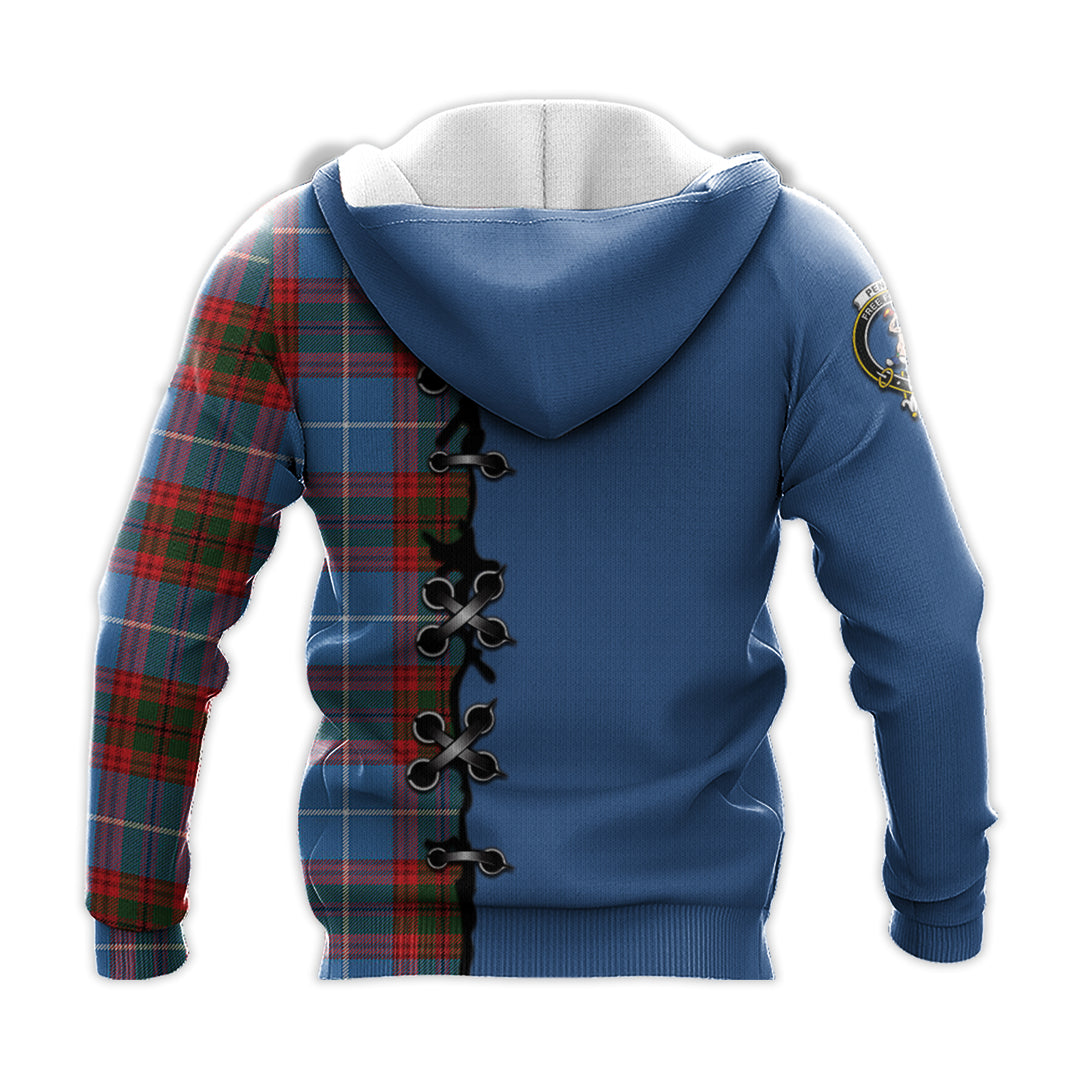 Pennycook Tartan Hoodie - Lion Rampant And Celtic Thistle Style