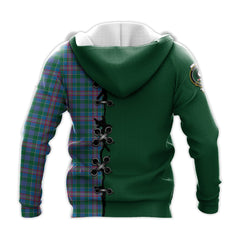 Pitcairn Hunting Tartan Hoodie - Lion Rampant And Celtic Thistle Style