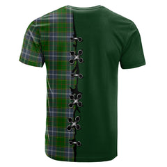 Pringle Tartan T-shirt - Lion Rampant And Celtic Thistle Style