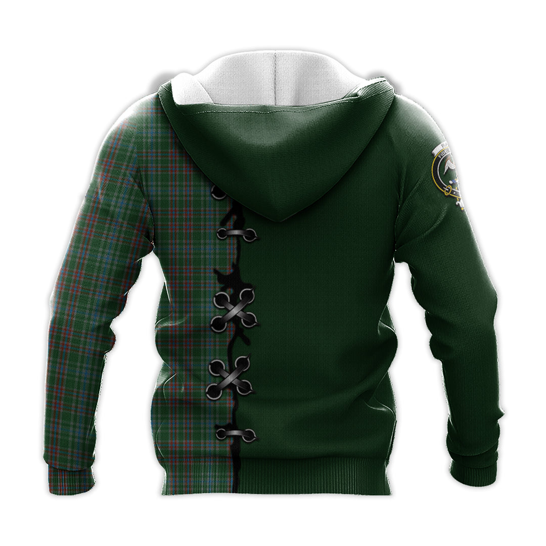 Ralston USA Tartan Hoodie - Lion Rampant And Celtic Thistle Style