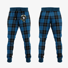 Ramsay Blue Hunting Tartan Crest Jogger Sweatpants