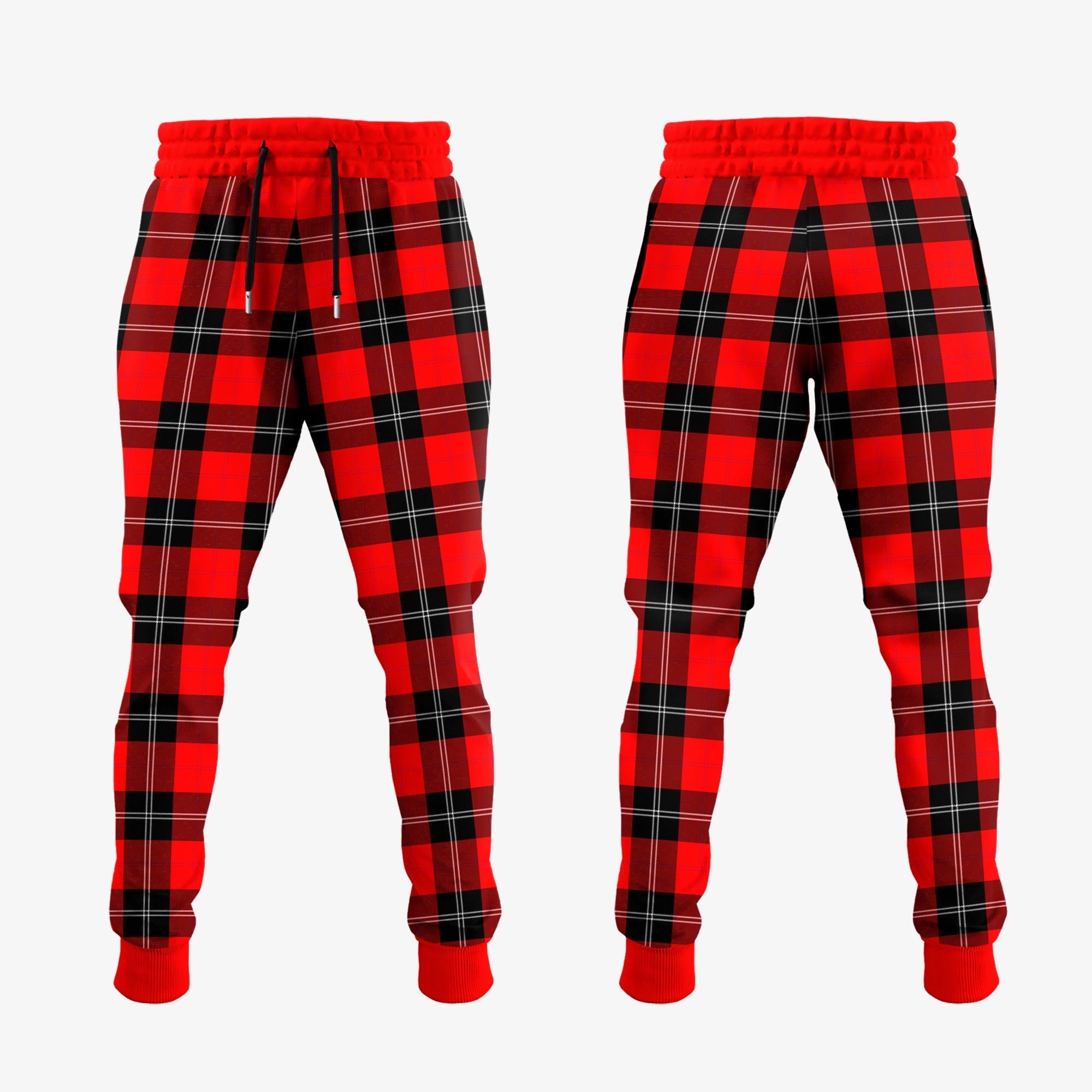 Ramsay Modern Tartan Crest Jogger Sweatpants