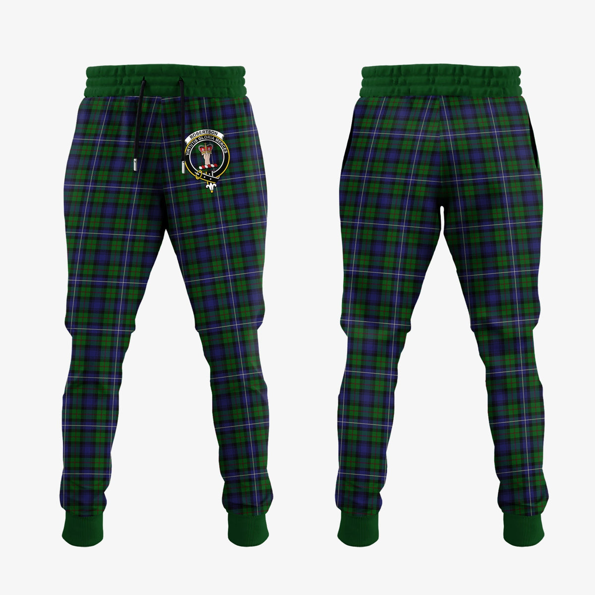 Robertson Hunting Tartan Crest Jogger Sweatpants