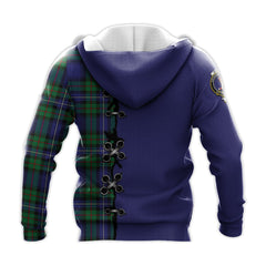 Rose Hunting Modern Tartan Hoodie - Lion Rampant And Celtic Thistle Style