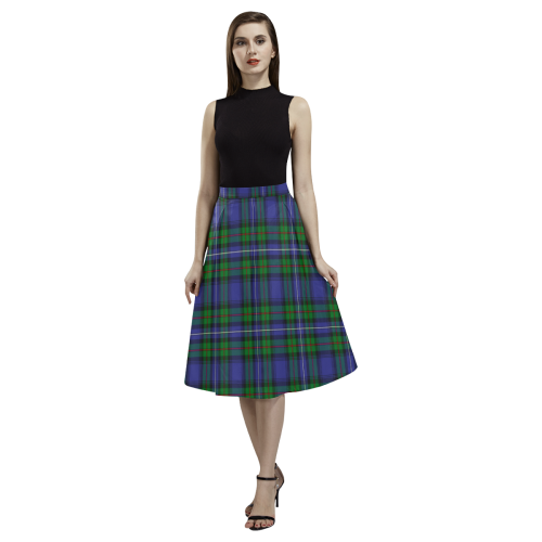 Robertson Hunting Modern Tartan Aoede Crepe Skirt