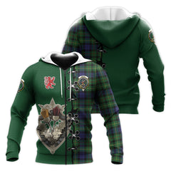 Rollo Tartan Hoodie - Lion Rampant And Celtic Thistle Style