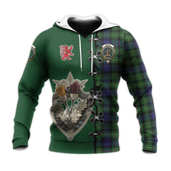 Rollo Tartan Hoodie - Lion Rampant And Celtic Thistle Style