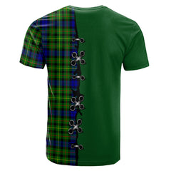 Rollo Modern Tartan T-shirt - Lion Rampant And Celtic Thistle Style