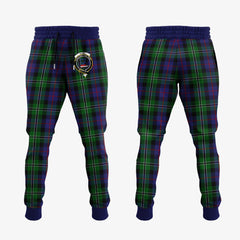 Rose Hunting Tartan Crest Jogger Sweatpants