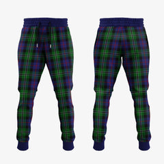 Rose Hunting Tartan Crest Jogger Sweatpants