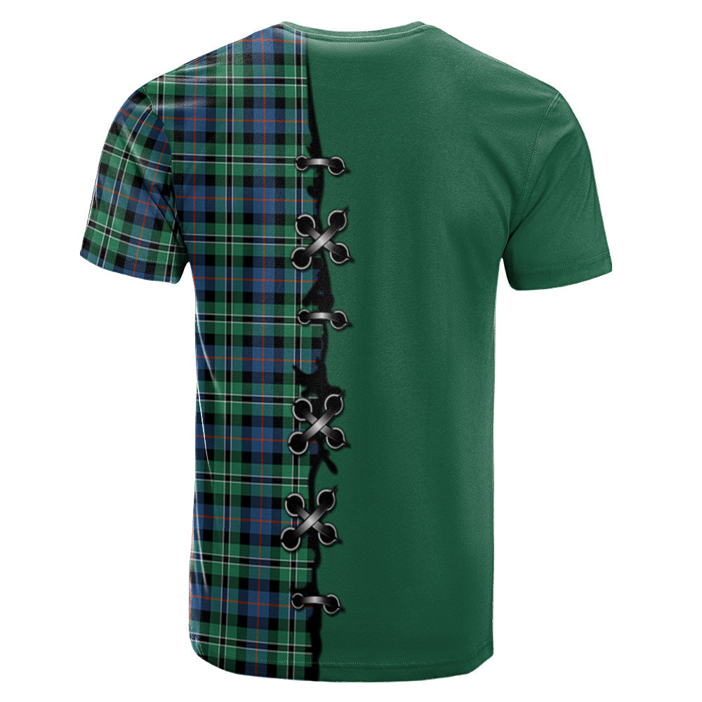 Rose Hunting Ancient Tartan T-shirt - Lion Rampant And Celtic Thistle Style