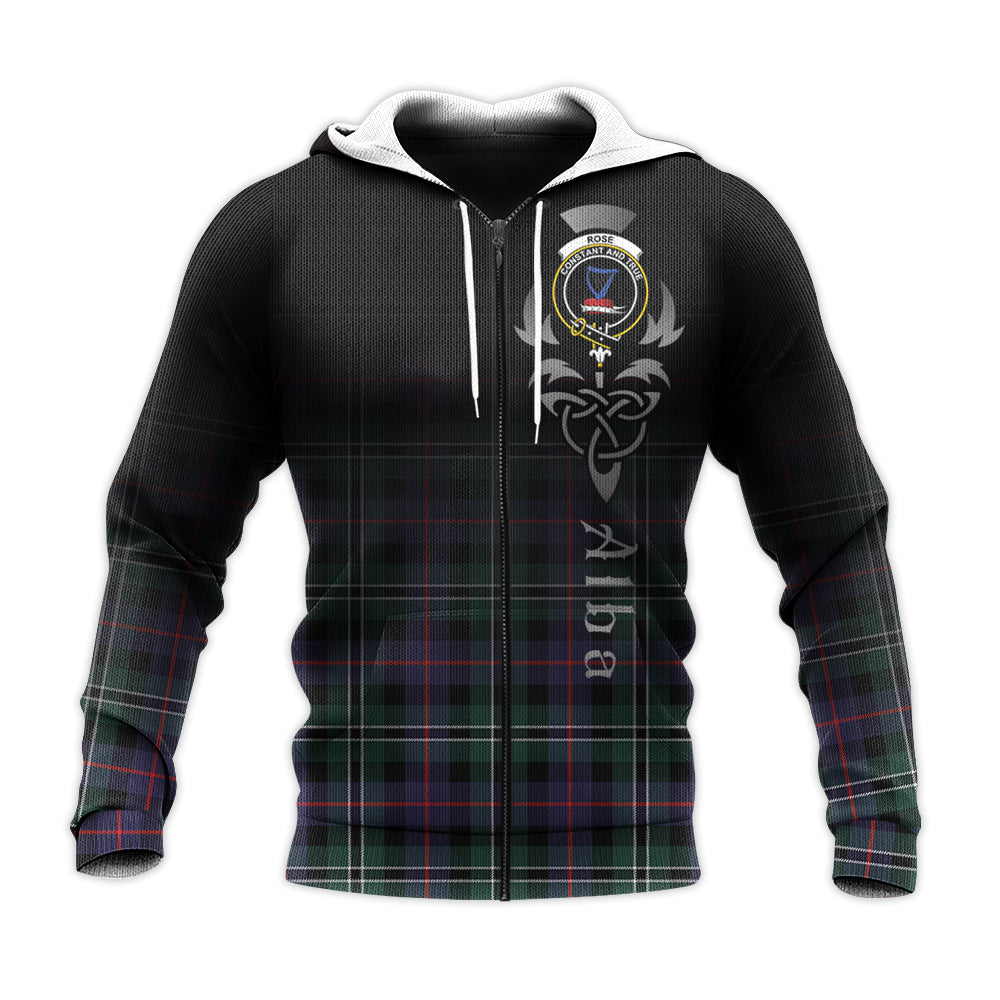 Rose Hunting Modern Tartan Hoodie - Alba Celtic Style