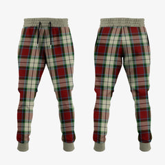 Rose White Dress Tartan Crest Jogger Sweatpants