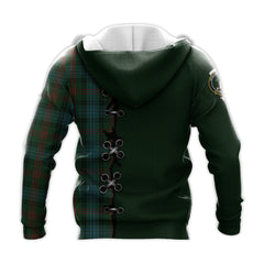 Ross Hunting Tartan Hoodie - Lion Rampant And Celtic Thistle Style