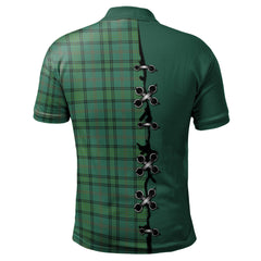 Ross Hunting Ancient Tartan Polo Shirt - Lion Rampant And Celtic Thistle Style