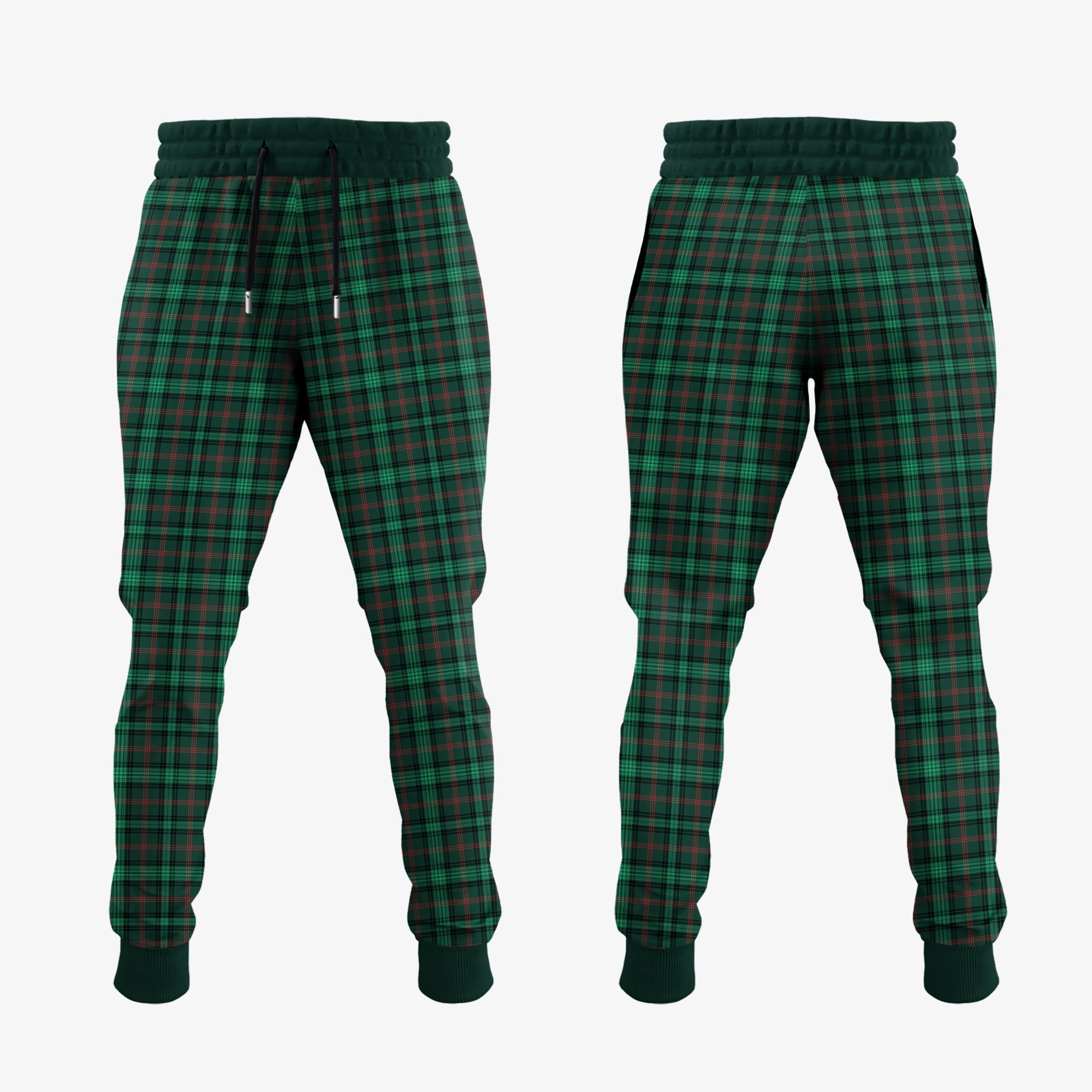 Ross Hunting Modern Tartan Crest Jogger Sweatpants