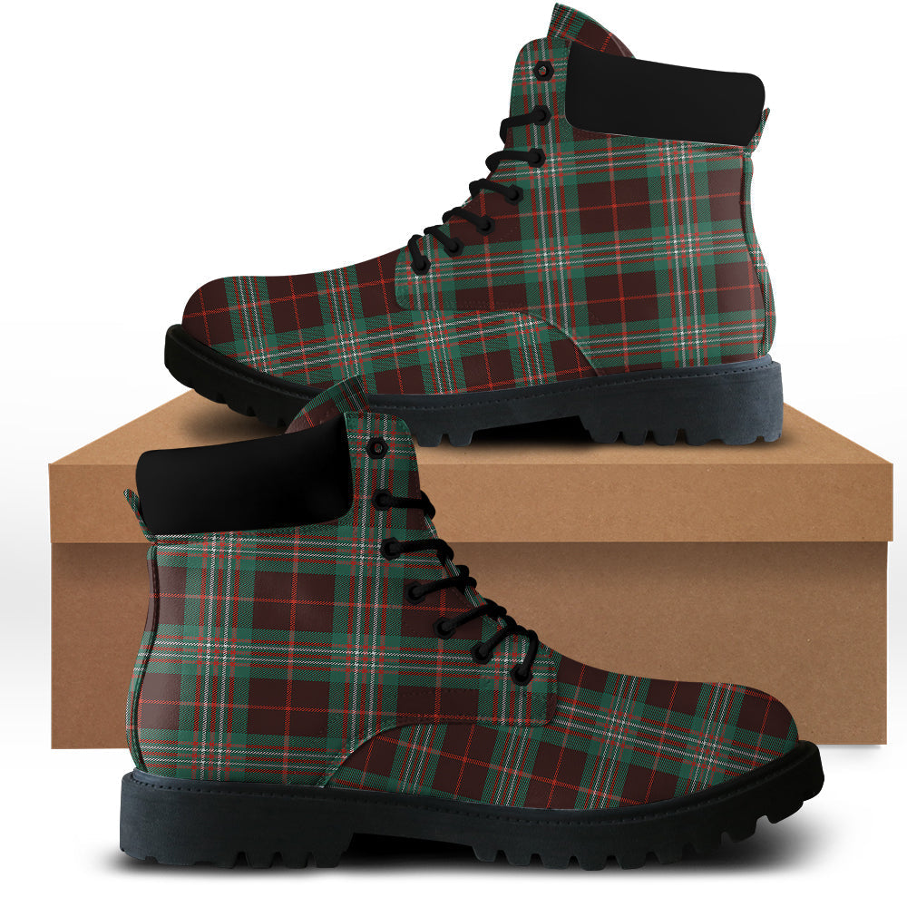 Scott Black White Tartan All Season Boots