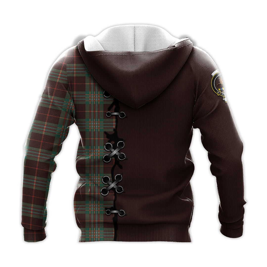 Scott Brown Ancient Tartan Hoodie - Lion Rampant And Celtic Thistle Style