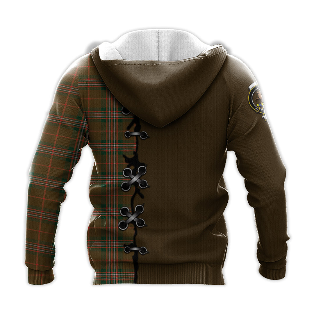 Scott Brown Modern Tartan Hoodie - Lion Rampant And Celtic Thistle Style