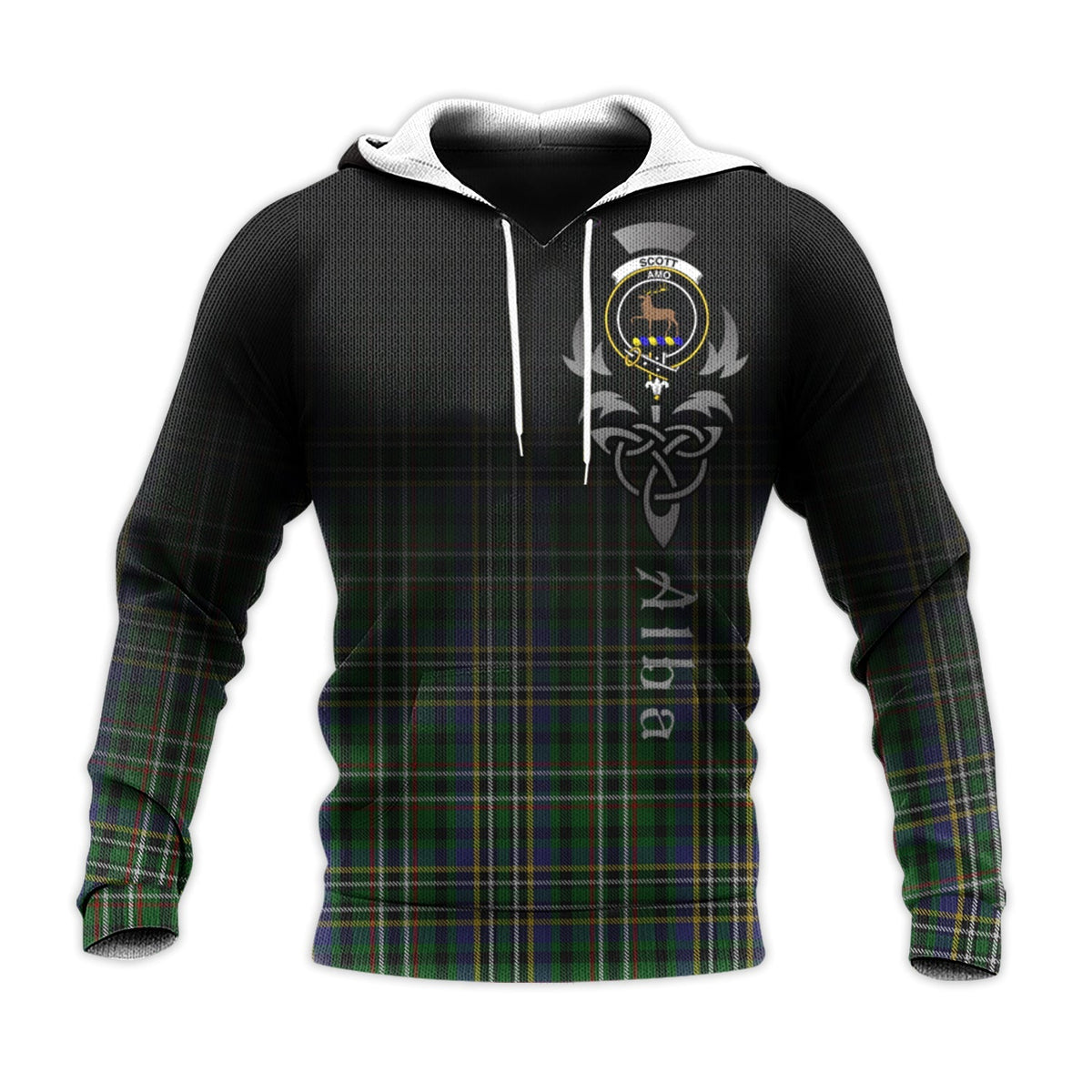 Scott Green Tartan Hoodie - Alba Celtic Style