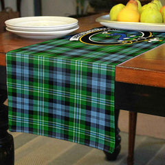 Arbuthnot Tartan Crest Table Runner - Cotton table runner