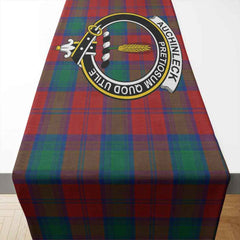 Auchinleck Tartan Crest Table Runner - Cotton table runner