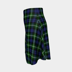 Baillie Modern Tartan Flared Skirt