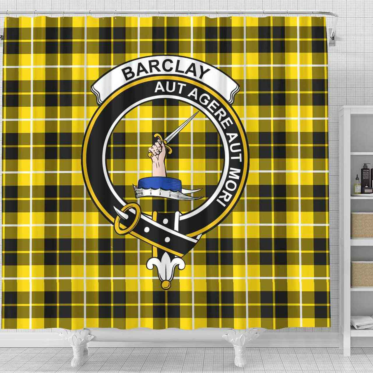 Barclay Tartan Crest Shower Curtain