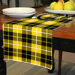 Barclay Tartan Crest Table Runner - Cotton table runner