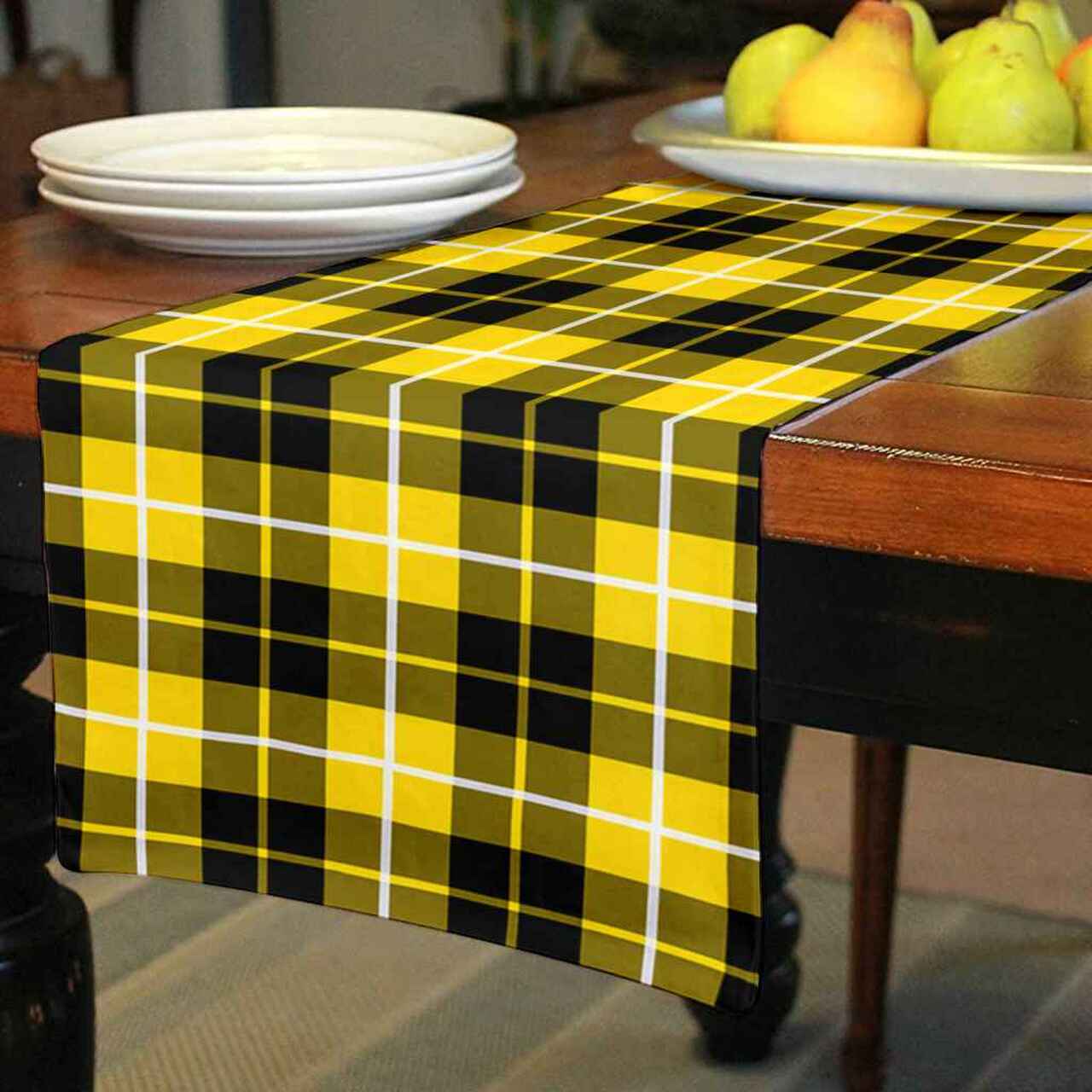 Barclay Dress Modern Tartan Table Runner - Cotton table runner