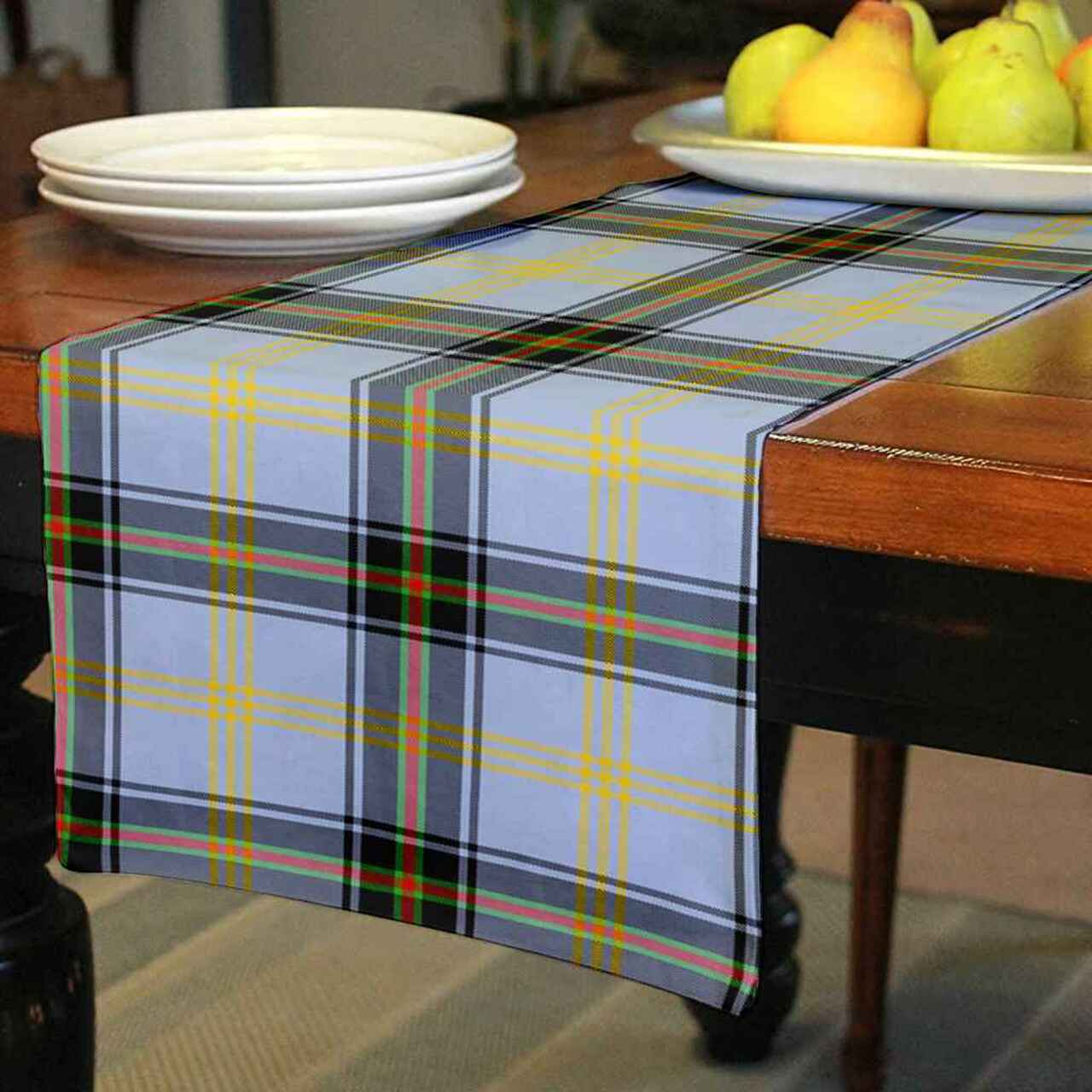 Bell of the Borders Tartan Table Runner - Cotton table runner