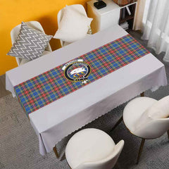 Bethune Tartan Crest Table Runner - Cotton table runner