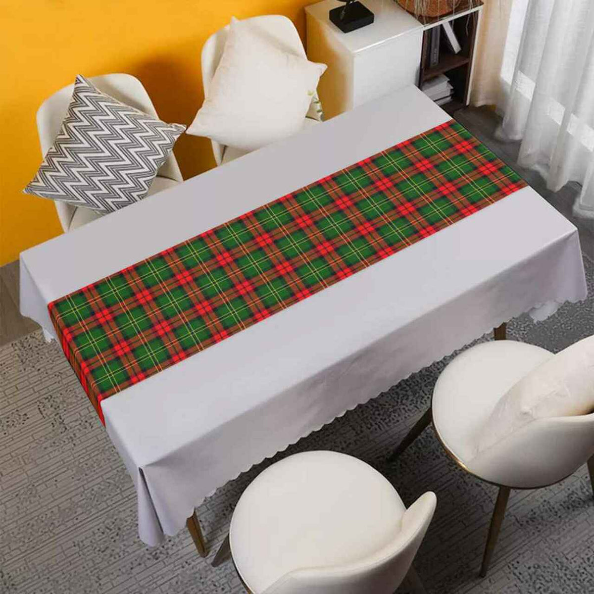 Blackstock Tartan Table Runner - Cotton table runner