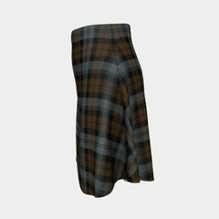 BlackWatch Weathered Tartan Flared Skirt