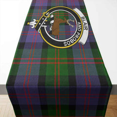 Blair Tartan Crest Table Runner - Cotton table runner