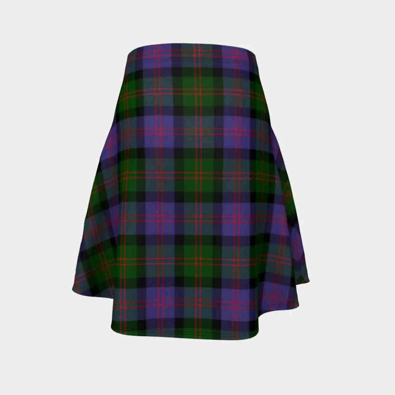 Blair Modern Tartan Flared Skirt