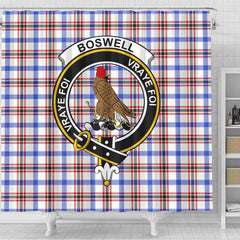 Boswell Tartan Crest Shower Curtain