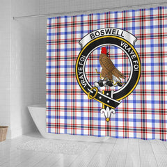 Boswell Tartan Crest Shower Curtain