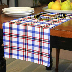 Boswell Tartan Crest Table Runner - Cotton table runner