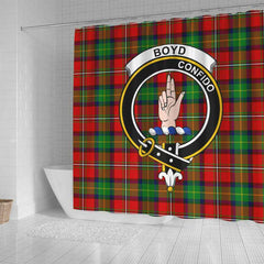 Boyd Tartan Crest Shower Curtain