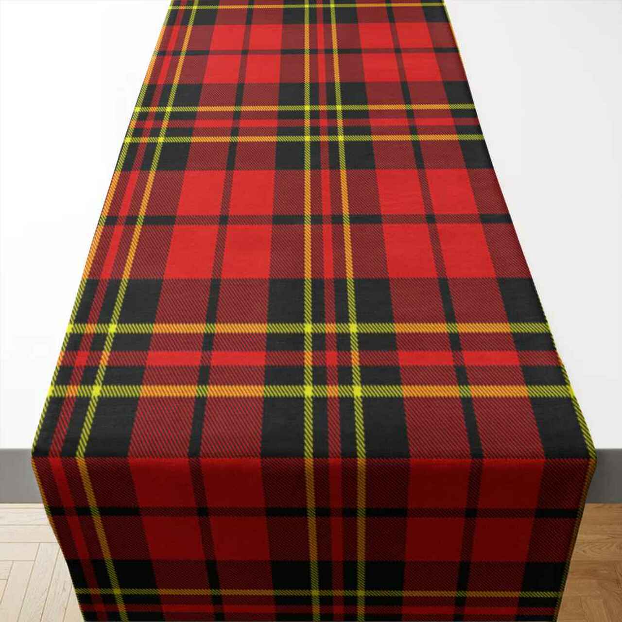 Brodie Modern Tartan Table Runner - Cotton table runner