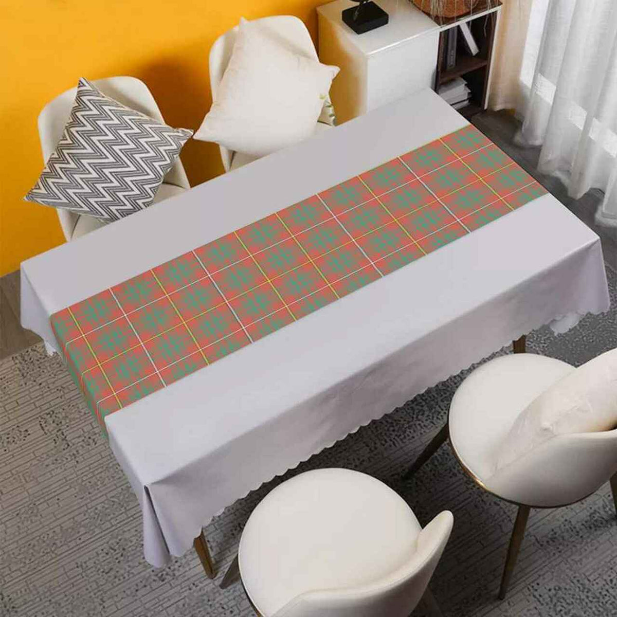 Bruce Ancient Tartan Table Runner - Cotton table runner