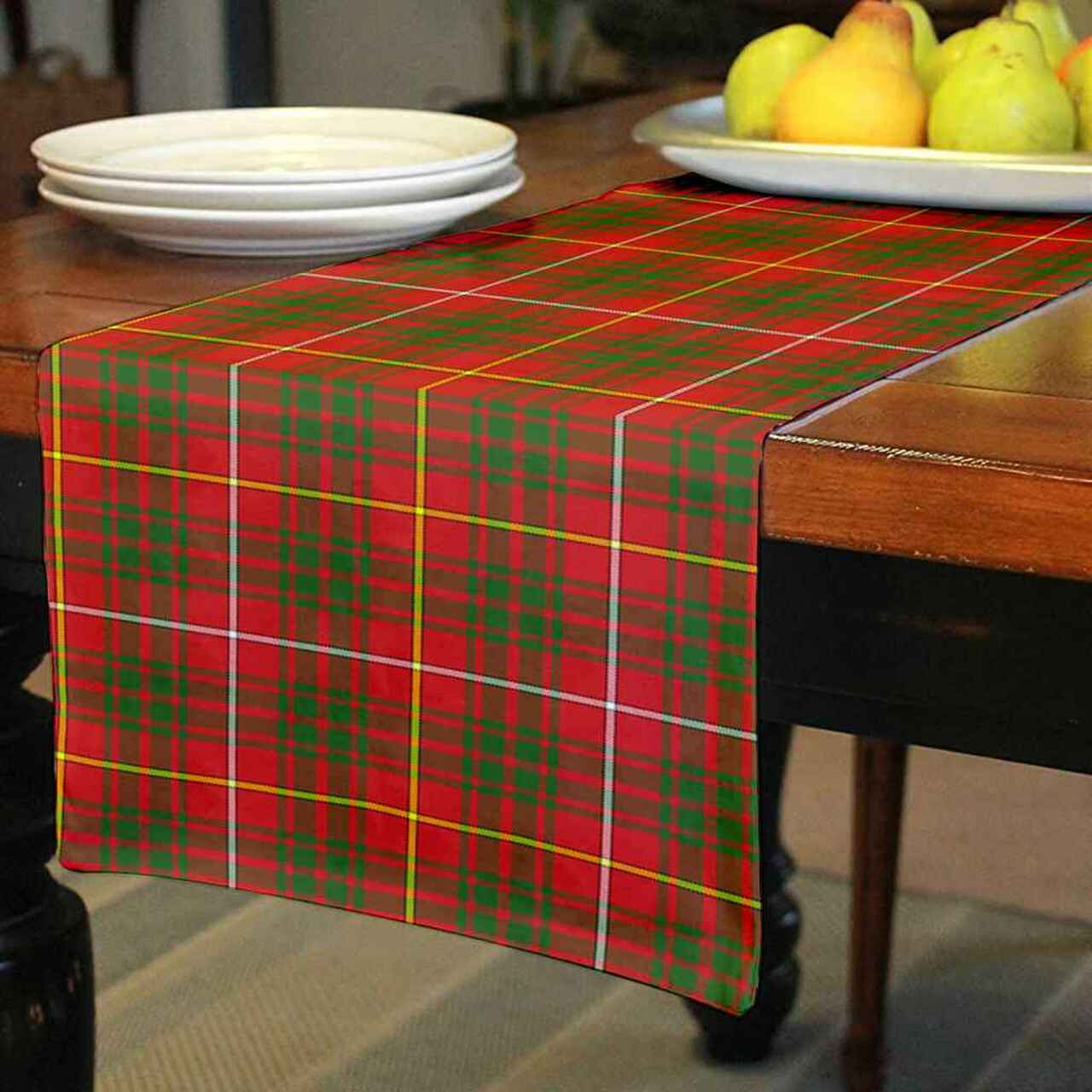 Bruce Modern Tartan Table Runner - Cotton table runner