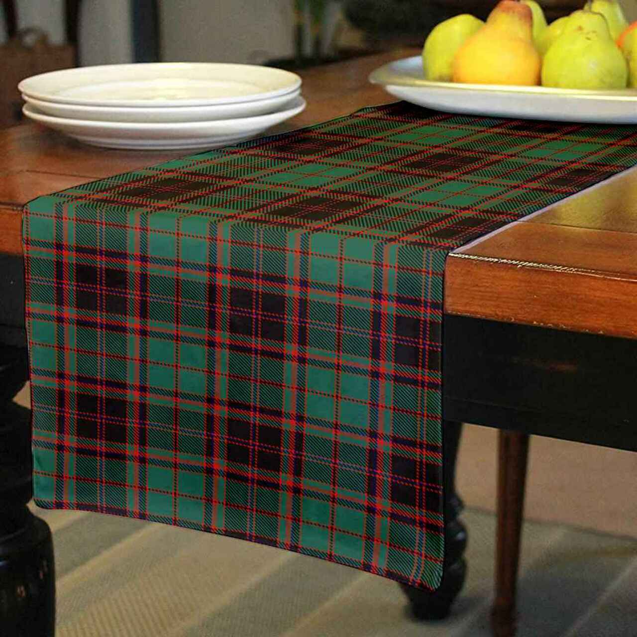 Buchan Ancient Tartan Table Runner - Cotton table runner