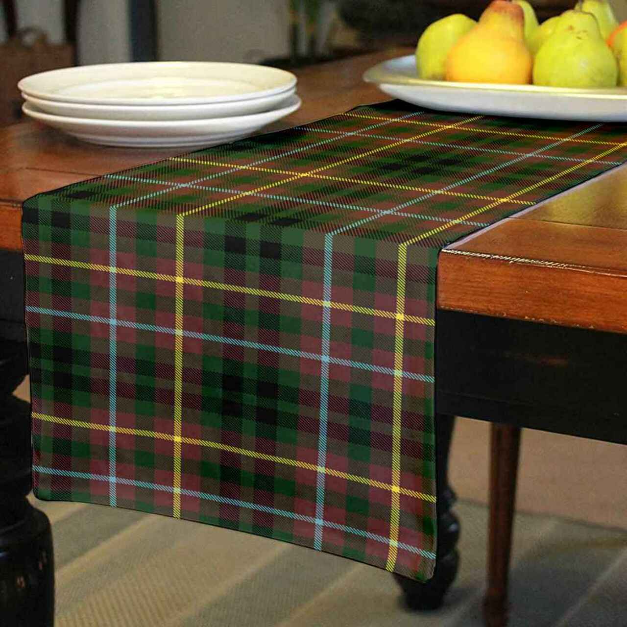 Buchanan Hunting Tartan Table Runner - Cotton table runner