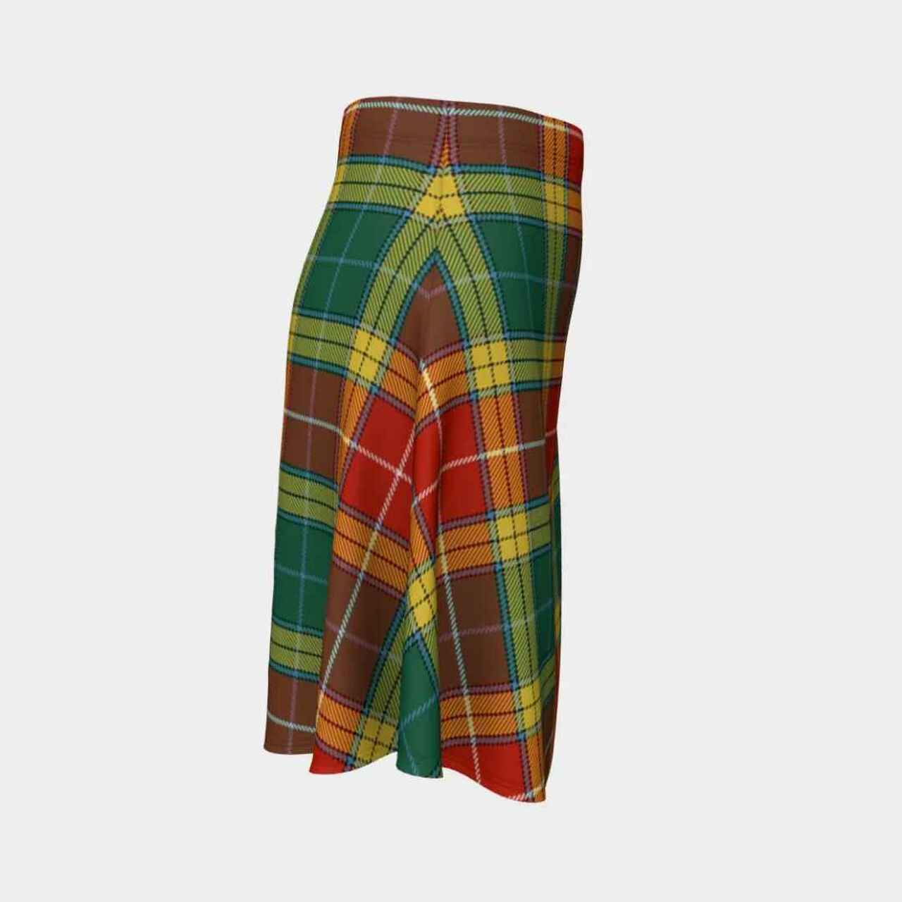 Buchanan Old Sett Tartan Flared Skirt