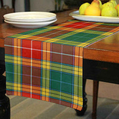 Buchanan Old Sett Tartan Table Runner - Cotton table runner